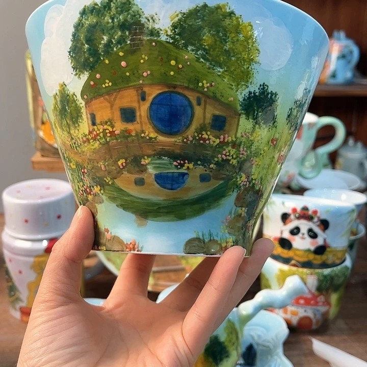 陶景德镇釉下手绘陶瓷