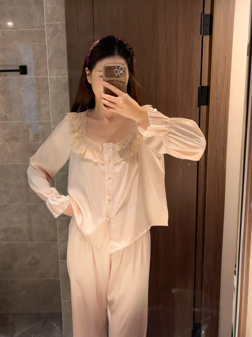 洛塔公主【FUENYOU家居服】轻奢设计师款睡衣网红家居服女套装休闲