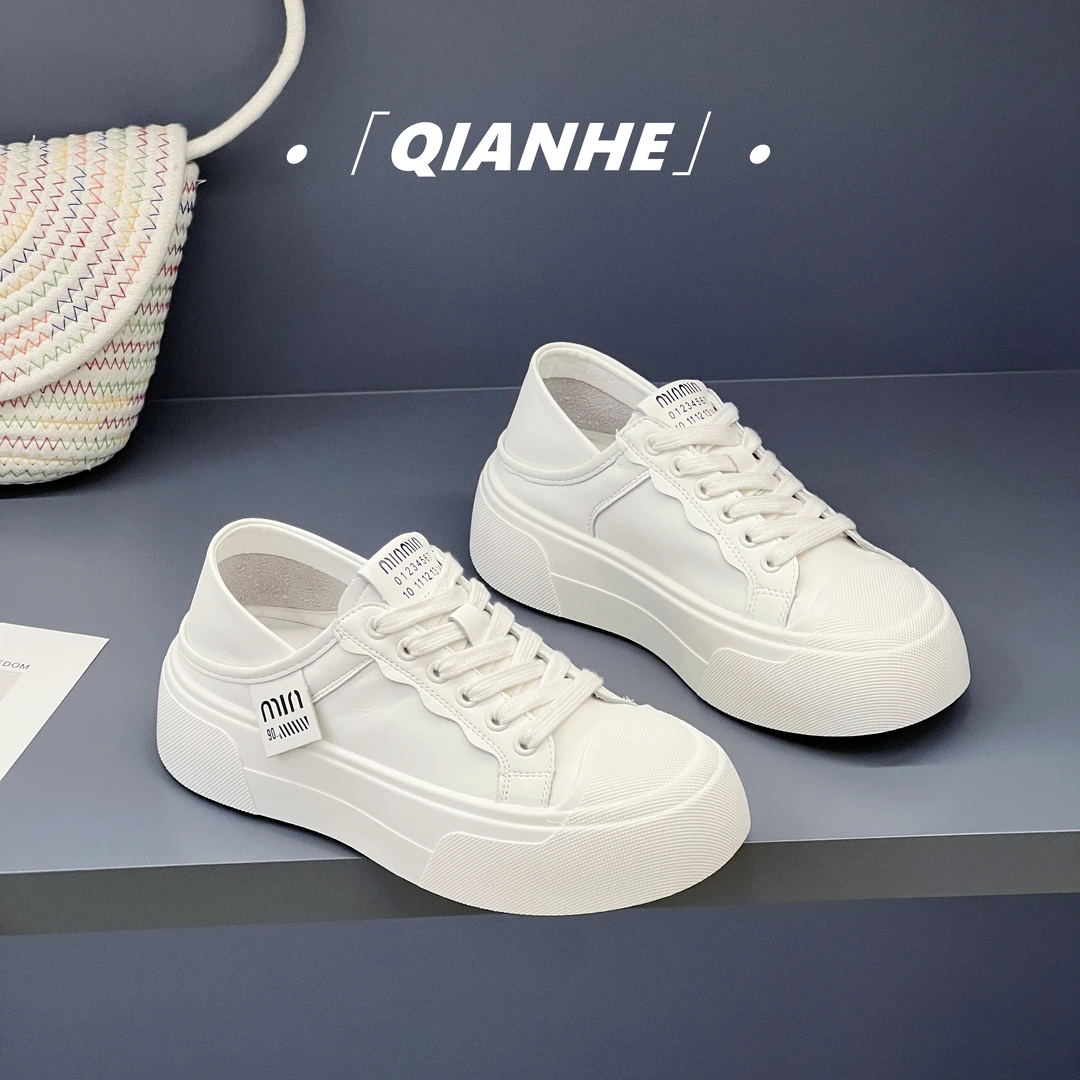 「Qan'h千合女鞋」•高品质小白鞋女2025百搭时尚软底休闲鞋（1103）