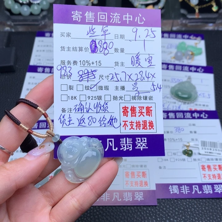 颈饰未镶嵌翡翠些*