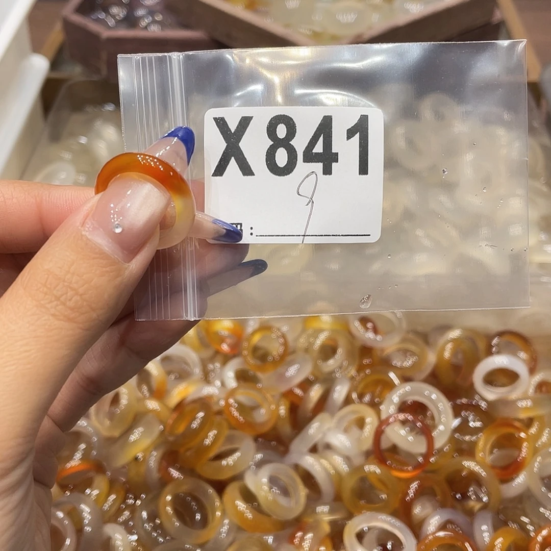 玛瑙/玉髓未镶嵌戒指841