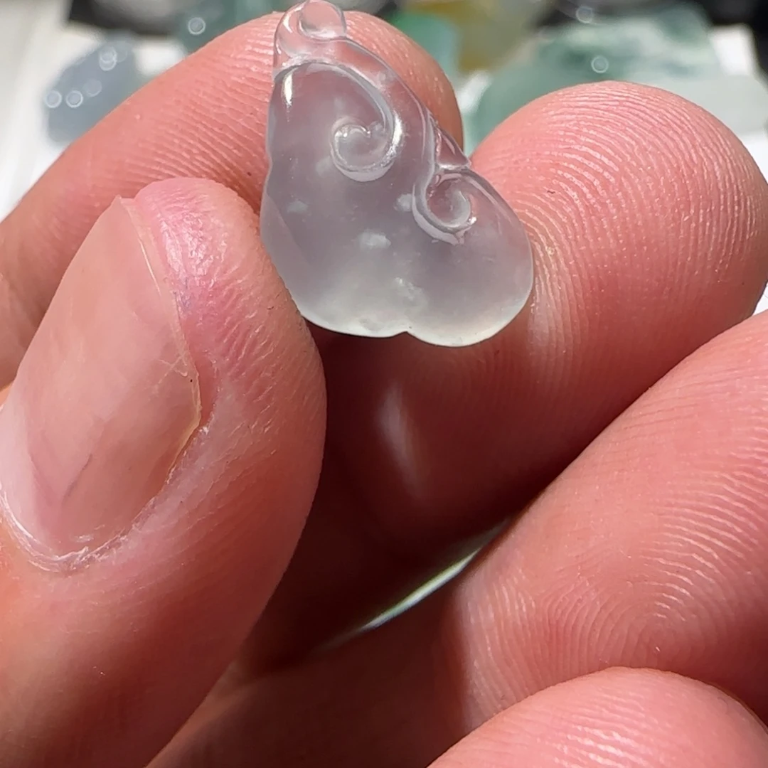 定制翡翠未镶嵌天然翡翠如意