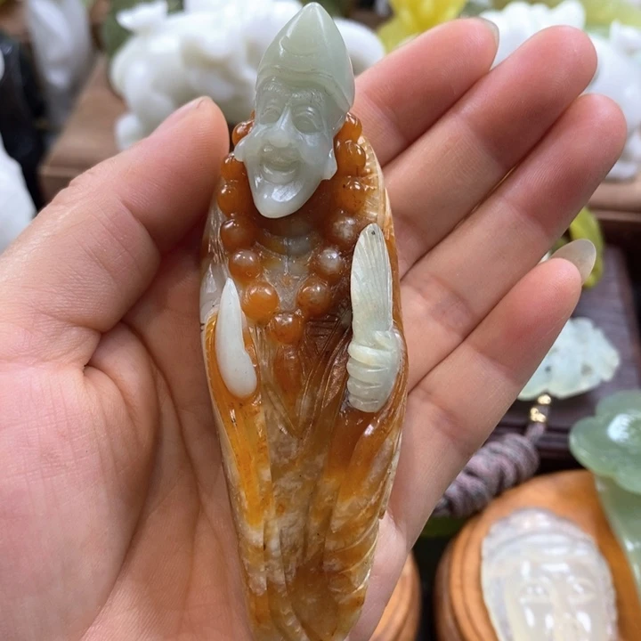 未镶嵌蛇纹石玉手把