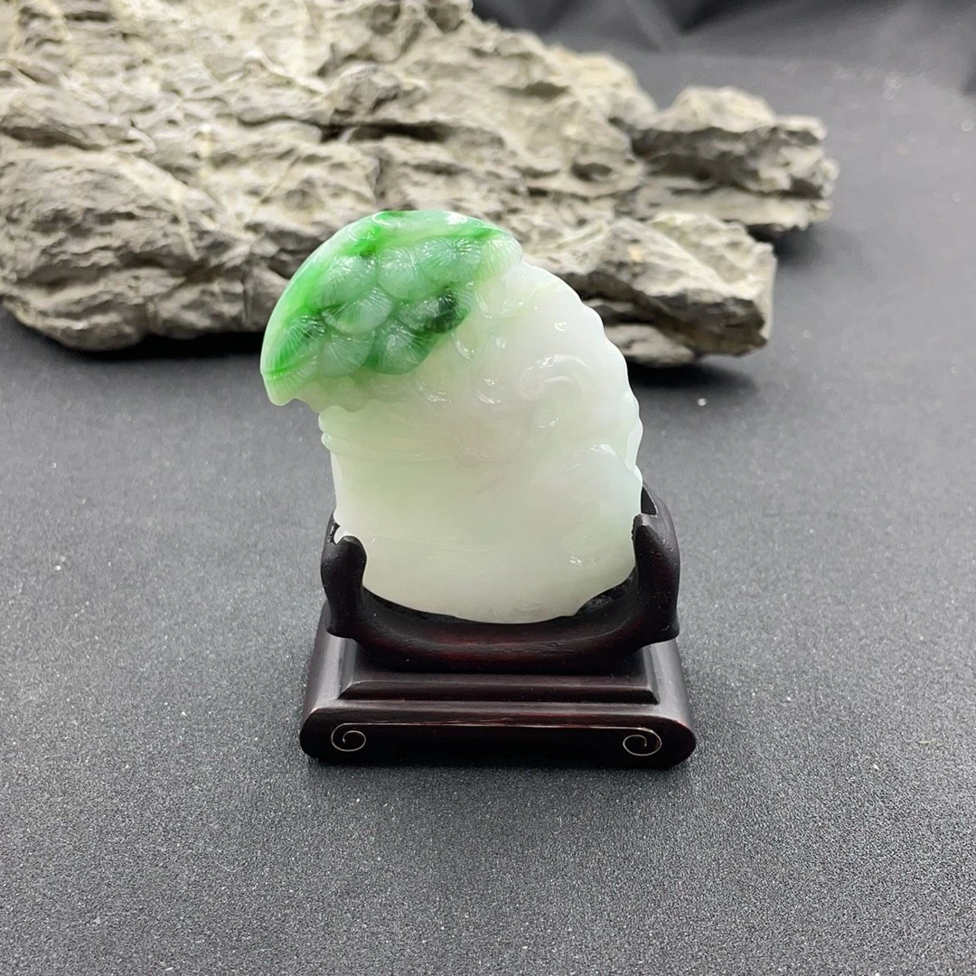 BY0116FHLZ229 翡翠节节高升如意小摆