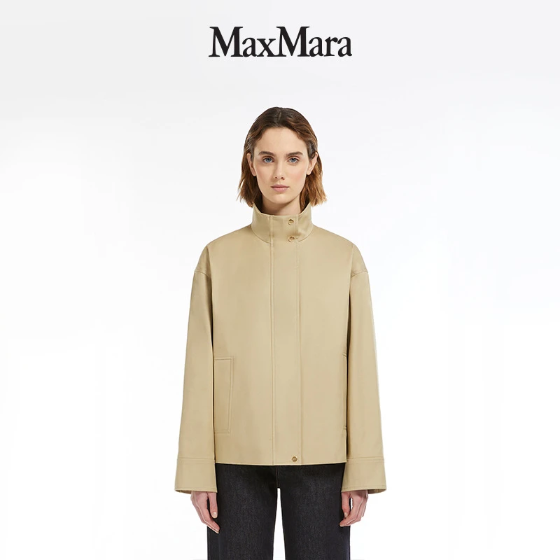 MaxMara 2025早春新品女装简约立领夹克外套6021015106