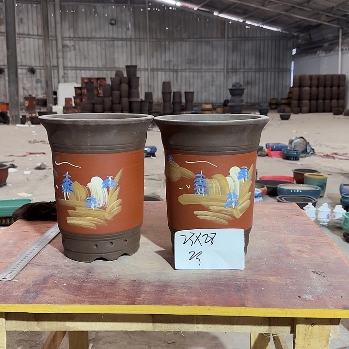 紫砂花盆手工制作5