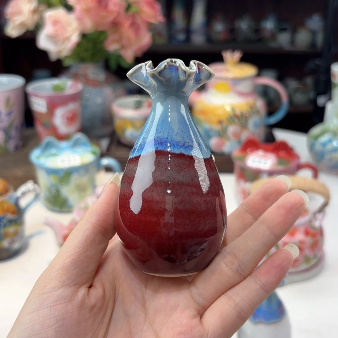 景德镇手绘高温釉下彩陶瓷茶具
