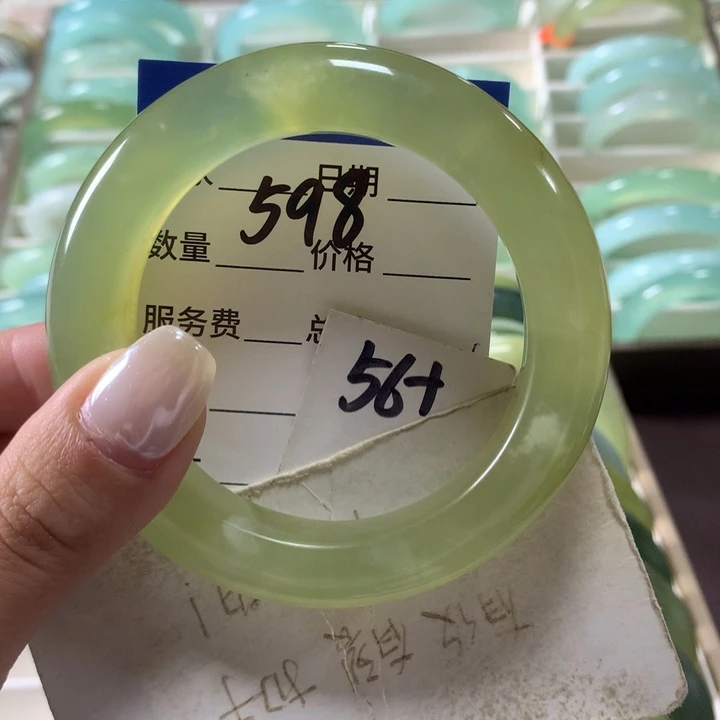 未镶嵌蛇纹石玉手镯598