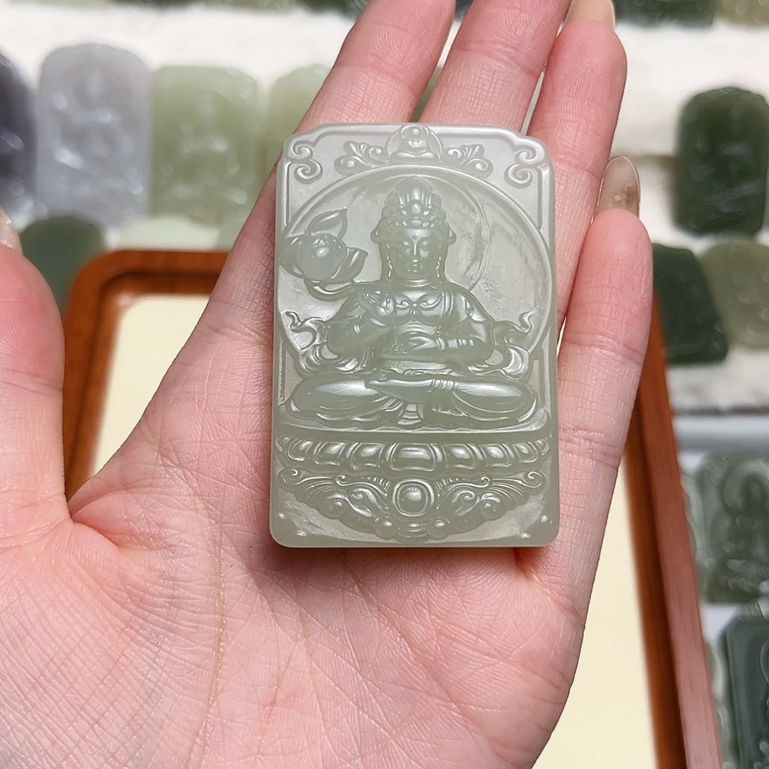 和田玉未镶嵌颈饰Y*