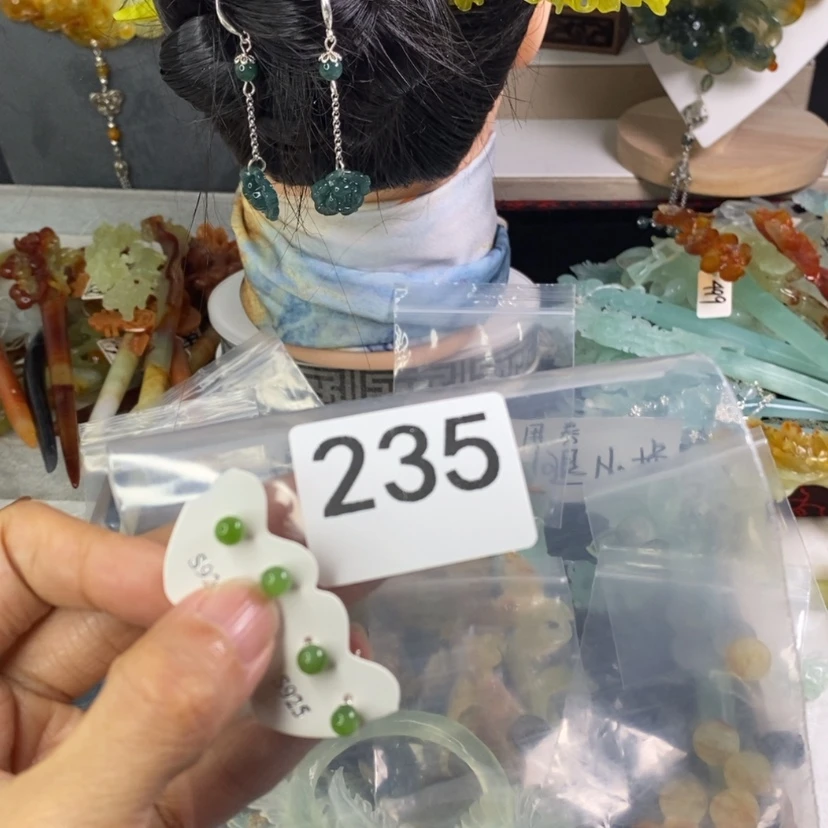 【闪购商品】岫玉发饰未镶嵌魈****！