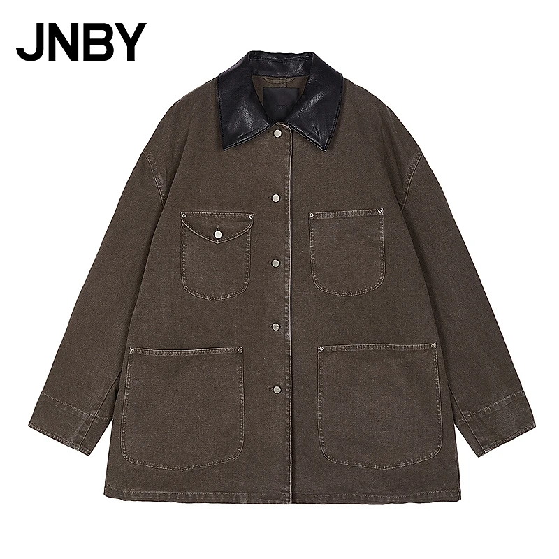 【商场同款】JNBY/江南布衣25冬新品夹克外套宽松翻领5PB61253J