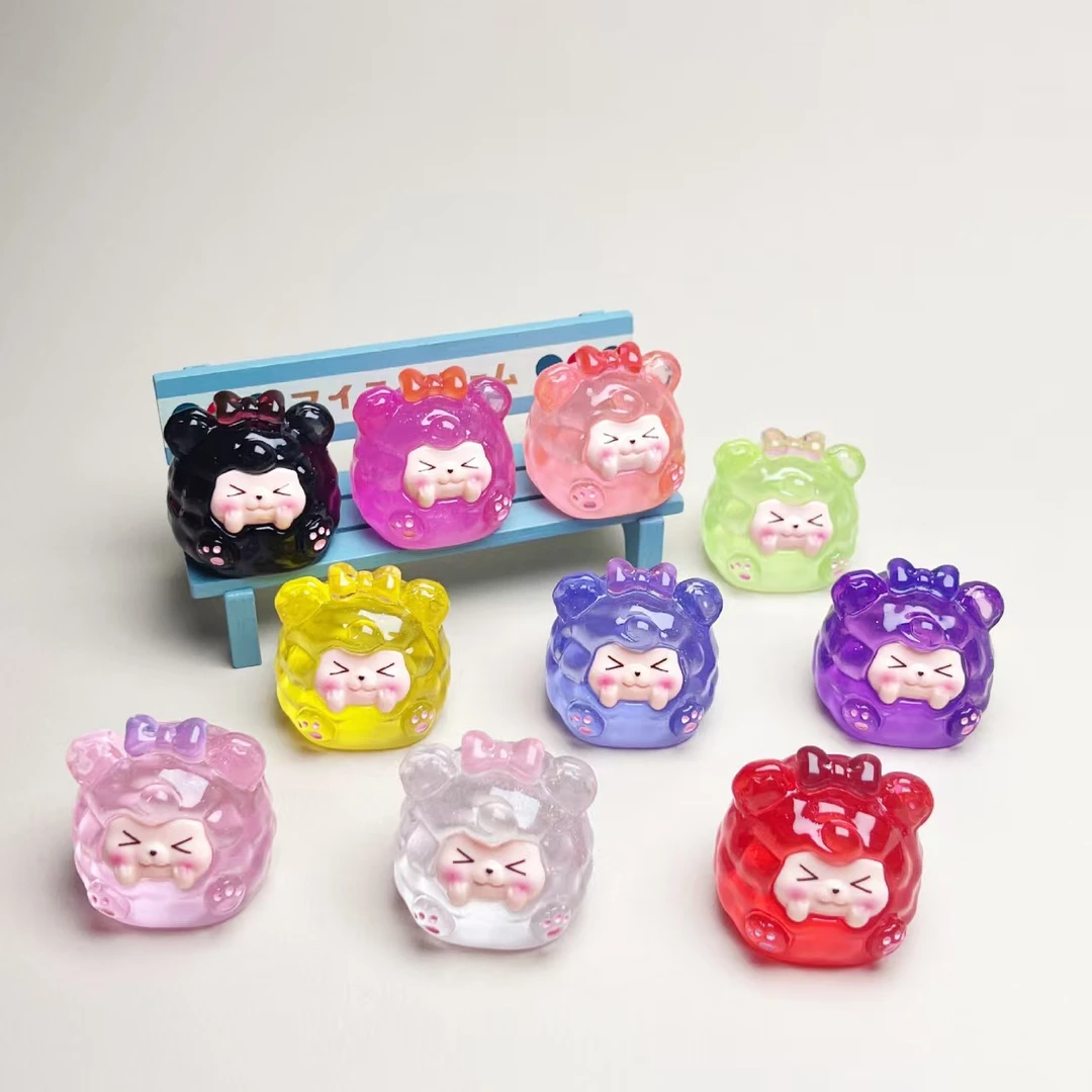 夜光细闪福气蝴蝶结团子   DIY摆件挂件配件配饰