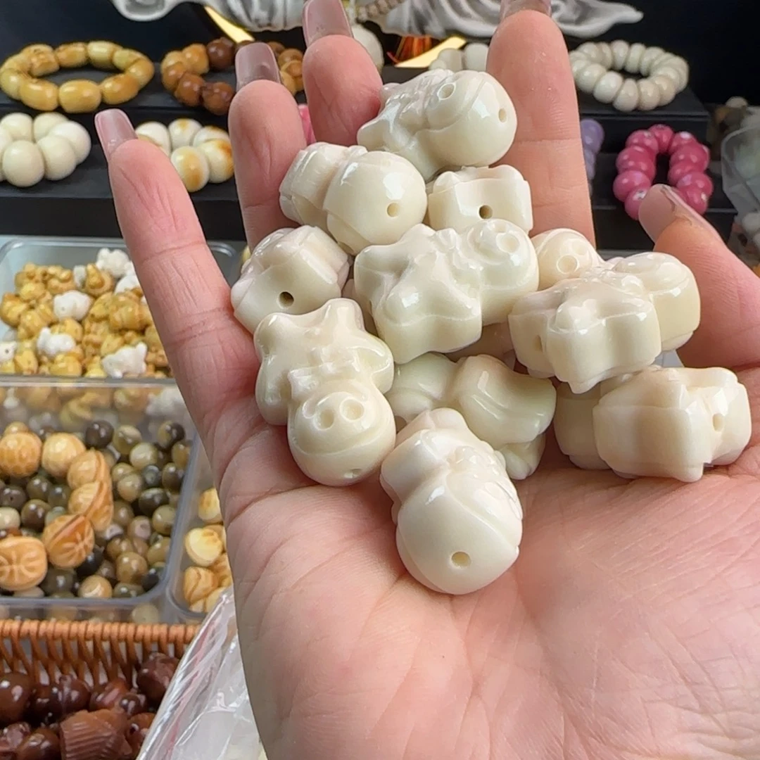 吊坠菩提根/象牙果通货牙果卡27/28大尺寸姜饼人20颗