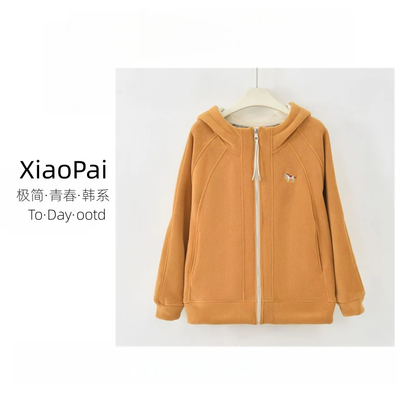 XIAOPAI-[极简保暖]2025秋冬新款加绒加厚保暖百搭短外套K-MF7061