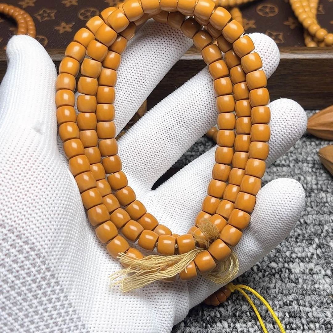 何***财橄榄核手串/手链7.5老挝核尖 微瑕