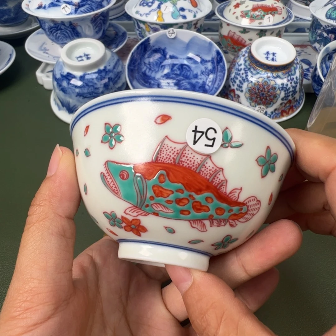 景德镇纯手工纯手绘茶具木木54