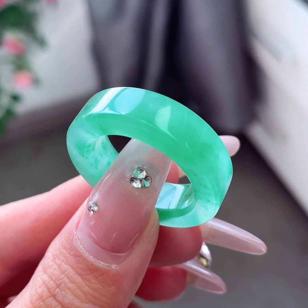 石英质玉戒圈未镶嵌艳