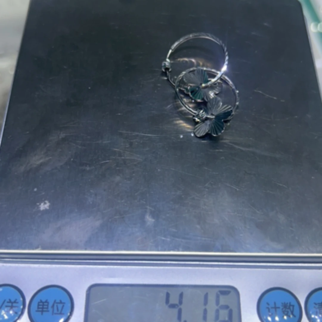 【中国珠宝】PT950 铂金耳钉