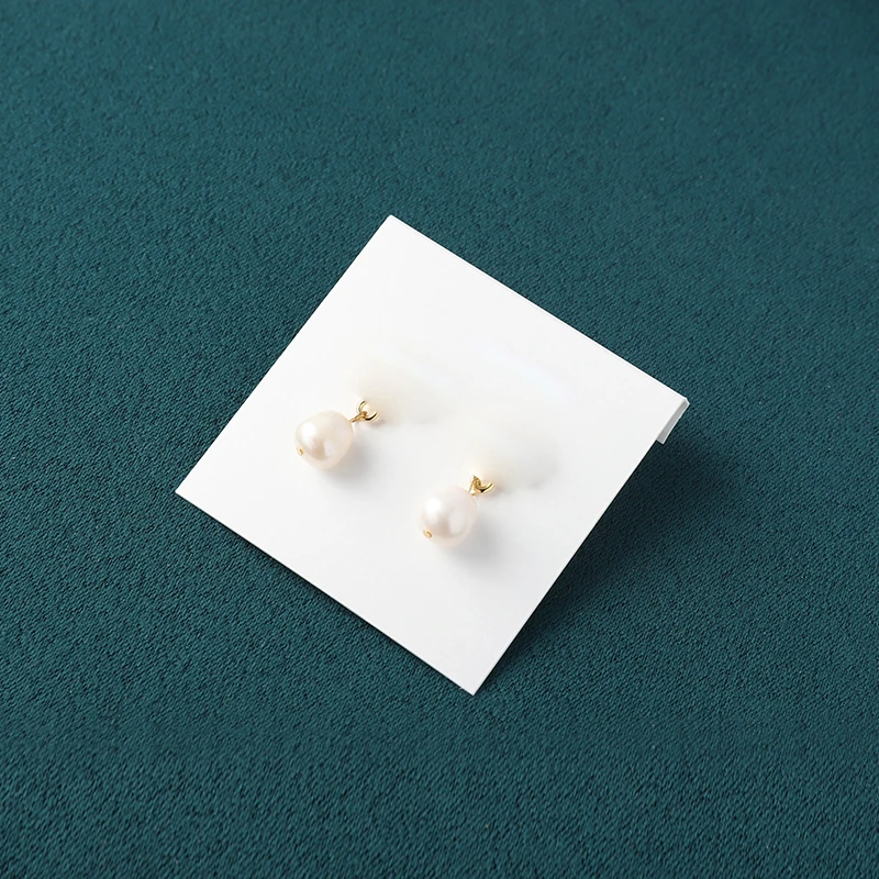 合金仿珍珠耳饰 TBEZ24605-气质白色轻奢时尚百搭简约耳钉耳饰