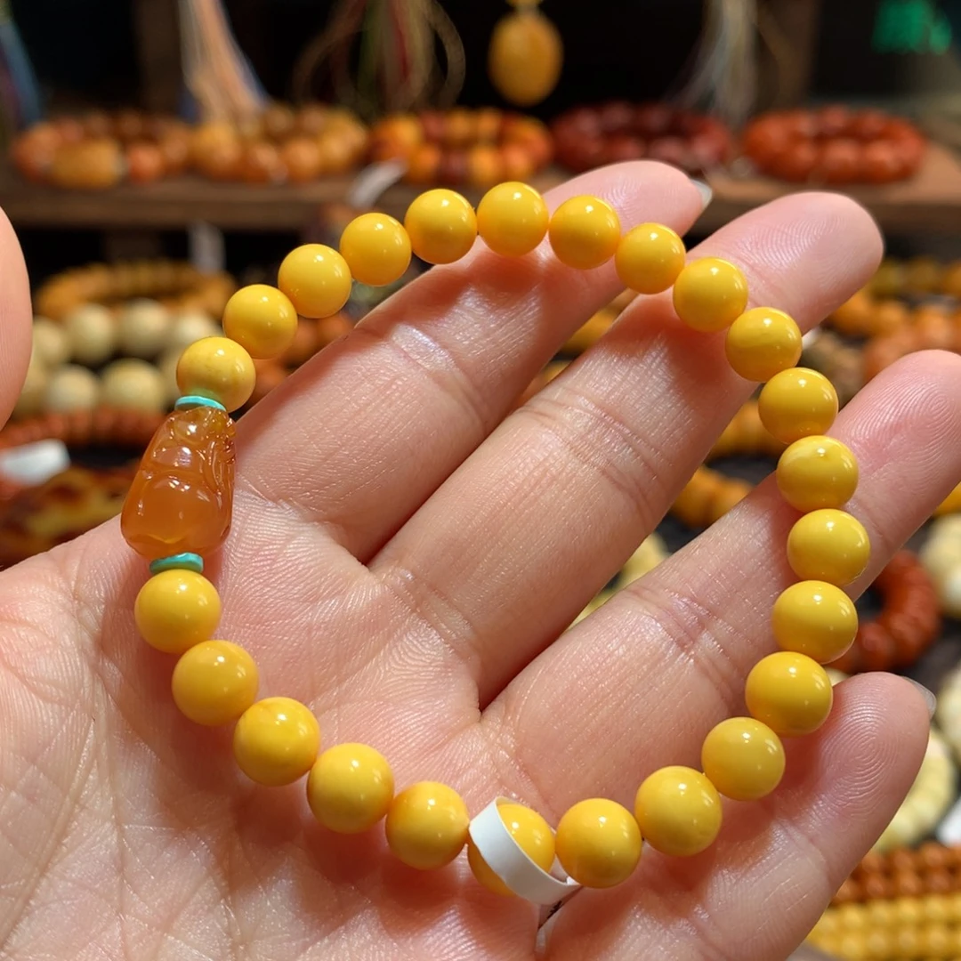 蜜蜡未镶嵌手串蜜蜡手串