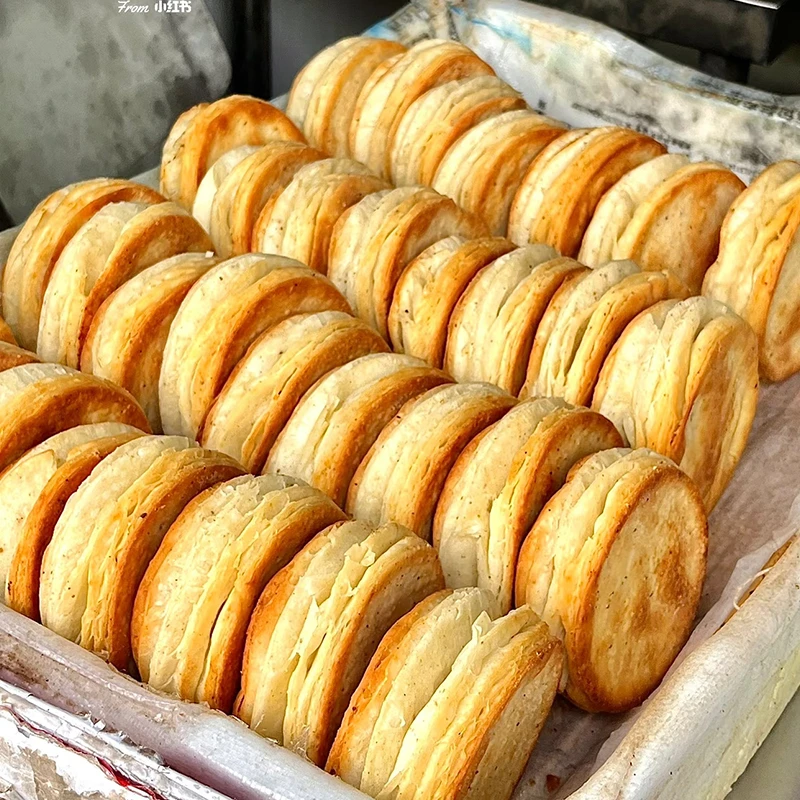 【早餐搭配】椒盐烧饼麻酱烧饼火烧小吃即食非油炸休闲零食下午茶