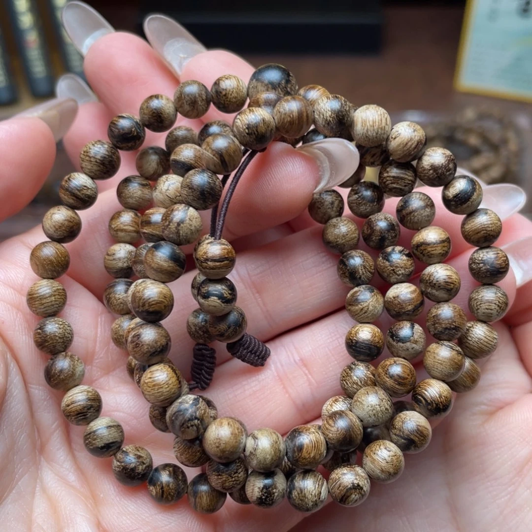 沉香手串天然野达拉干沉香0.6多圈