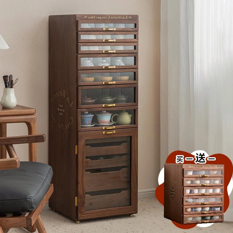 妙梵“琅琊柜”5o大人牙科柜茶水柜茶具柜北美黑胡桃中古柜文玩柜
