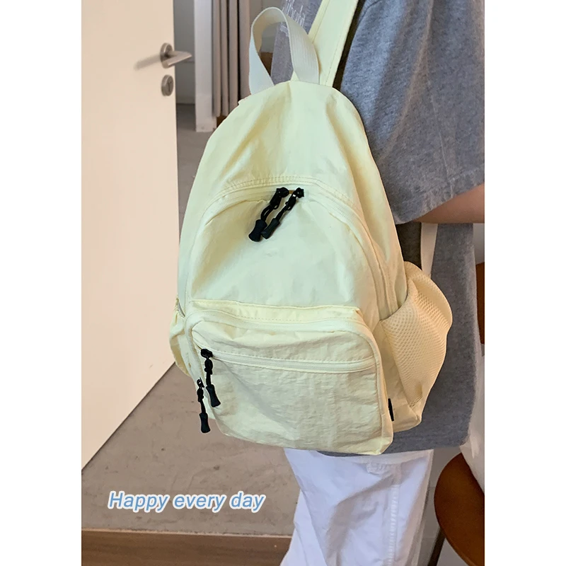 学院风双肩包包女款2025新款夏天出游通勤小背包日系ins双肩包