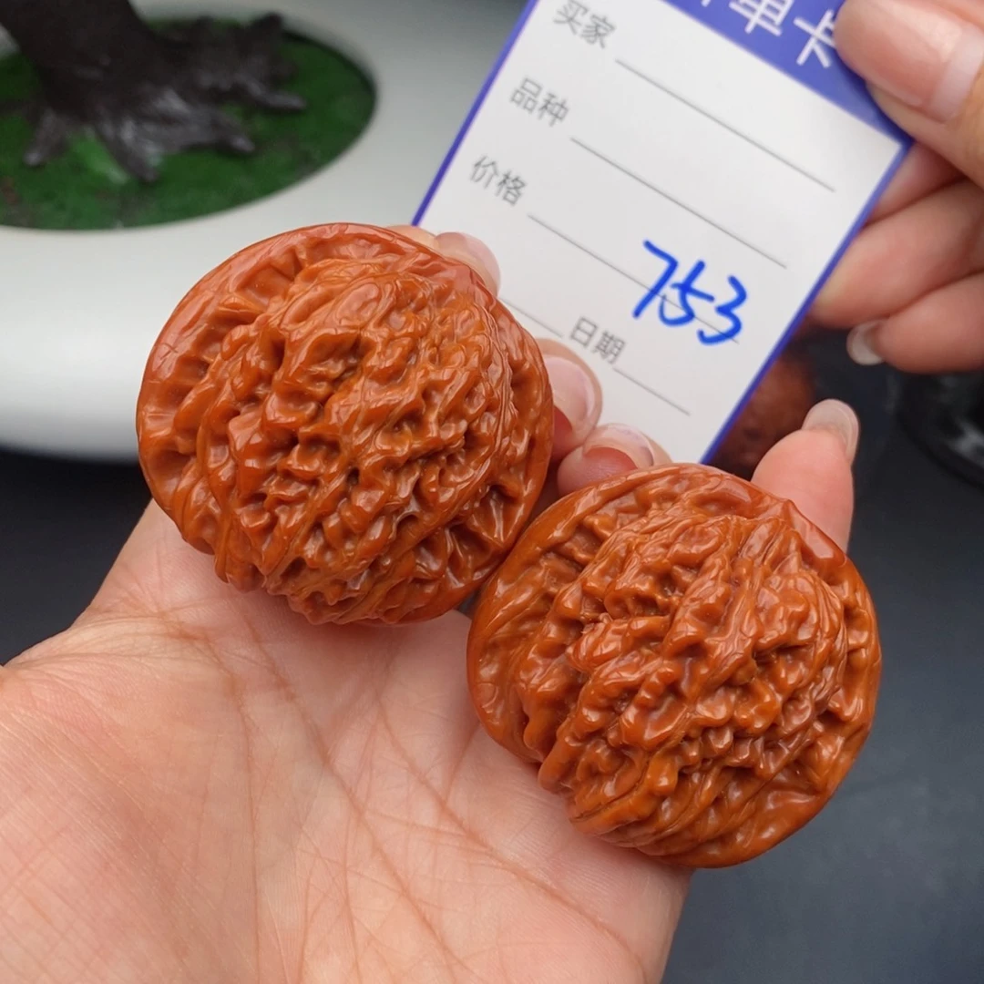 文玩核桃把件44四座楼753