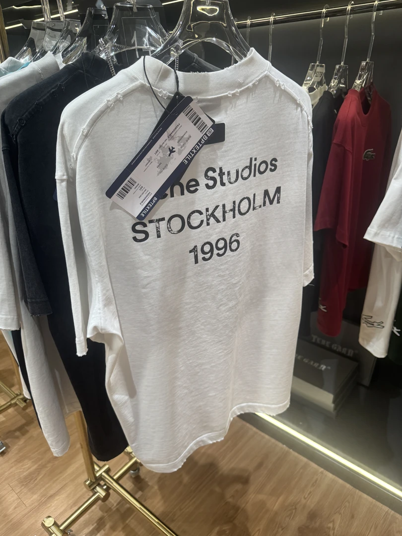 花花【014】H010# 夏季潮奢男T恤轻奢破洞做旧宽松休闲透气短袖