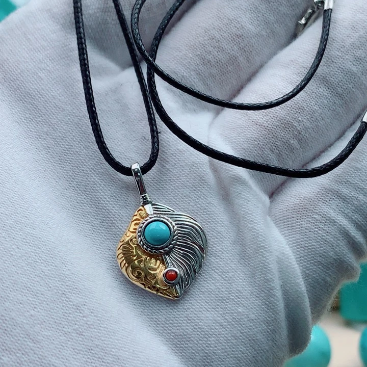 绿松石银S925镶嵌配饰