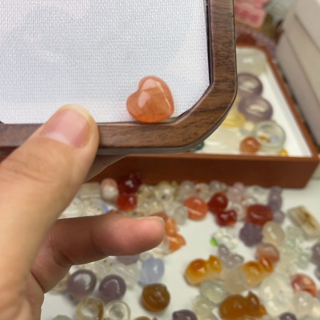 玛瑙/玉髓合金戒指龙纹爱心