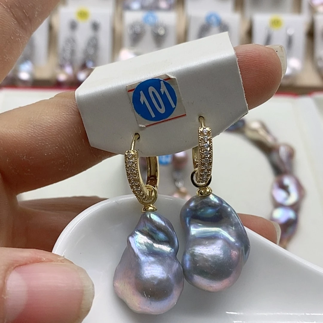 【闪购商品】淡水珍珠耳饰银S925镶嵌雅****生