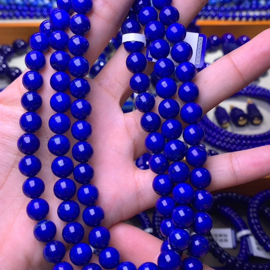 青金石未镶嵌手串8.8mm