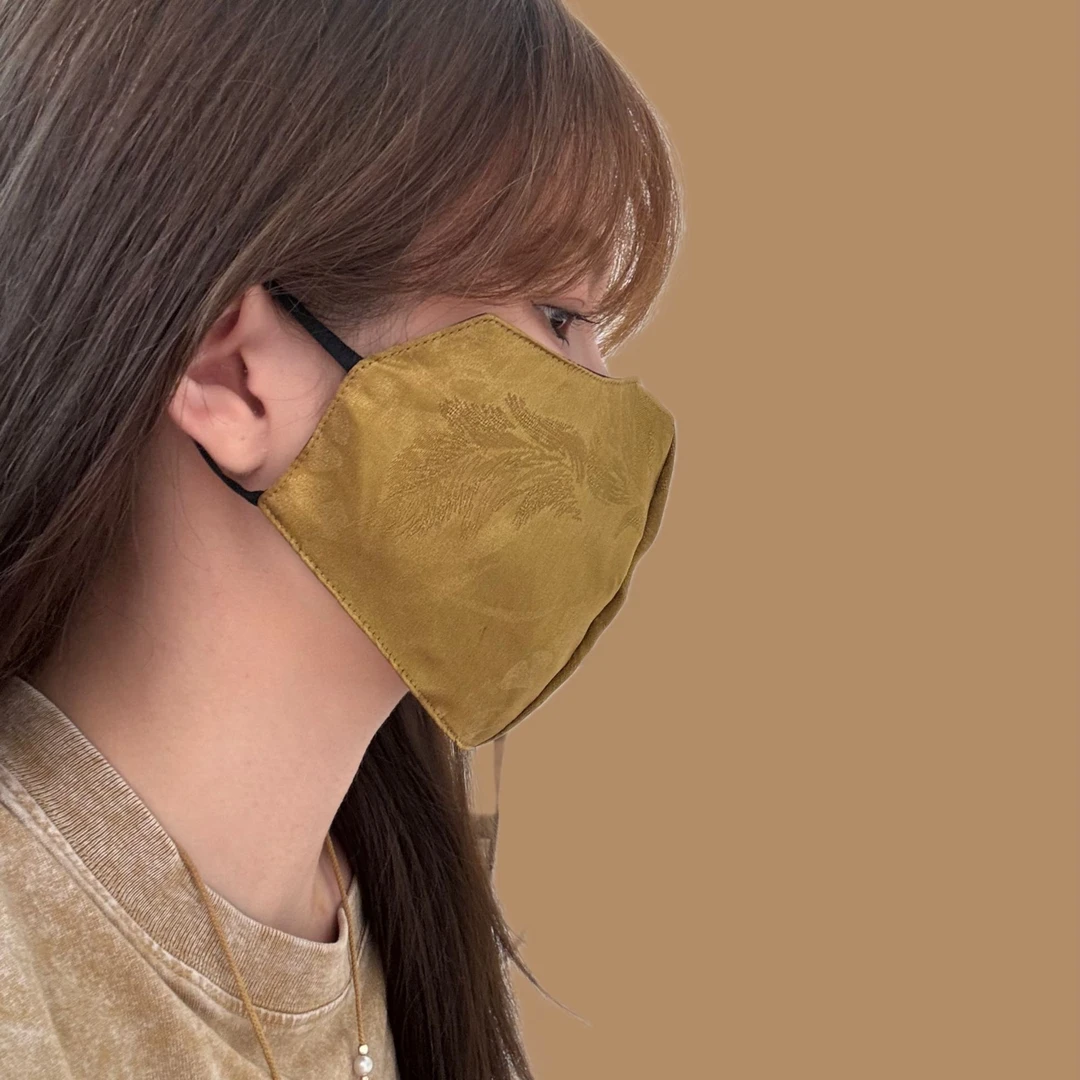 金富春满分桑蚕丝香云纱口罩夏季必备JY25KZ001