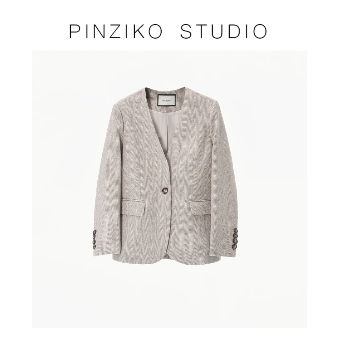 【年终宠粉大促】【PINZIKO】冬季恋歌系列羊毛大衣TJA556