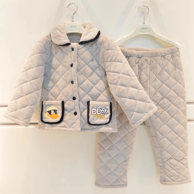 彩色品牌睡衣男童冬季家居服74147