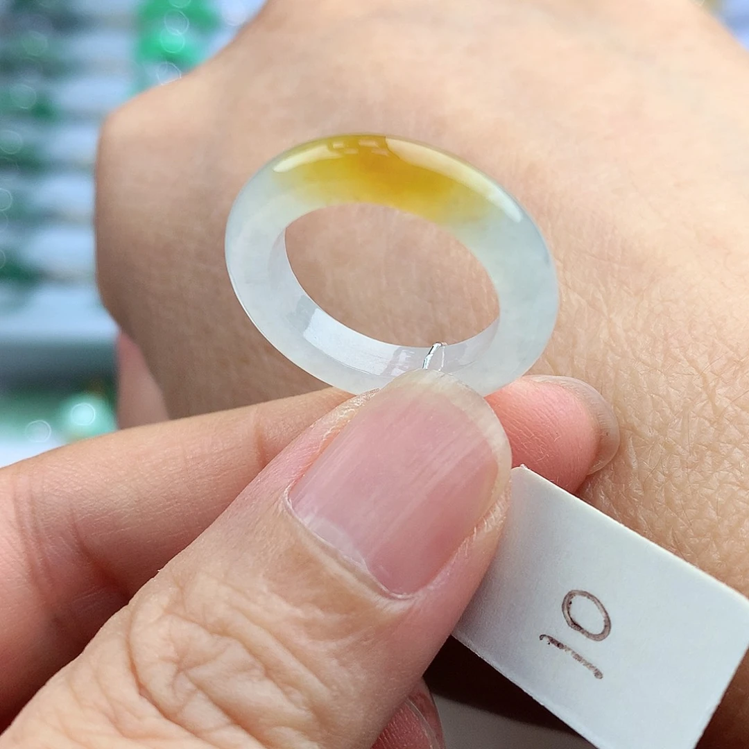 未镶嵌戒指翡翠10号