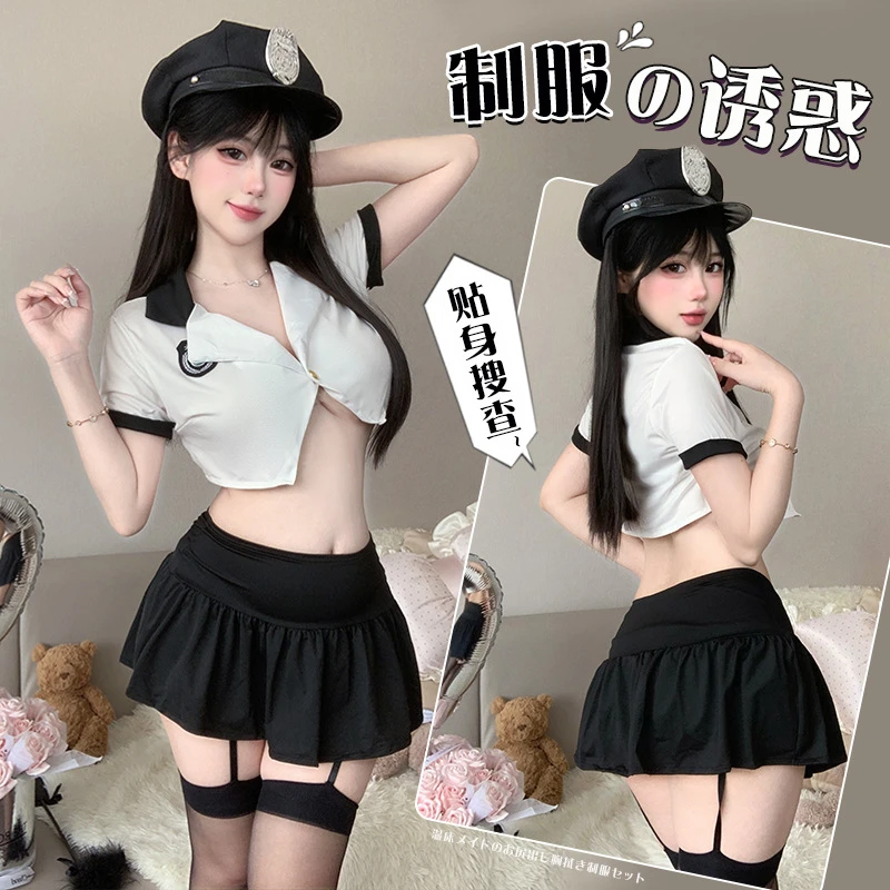 性感女飒教官扮演纯欲御姐套装制服睡衣家居服套装夏季学生