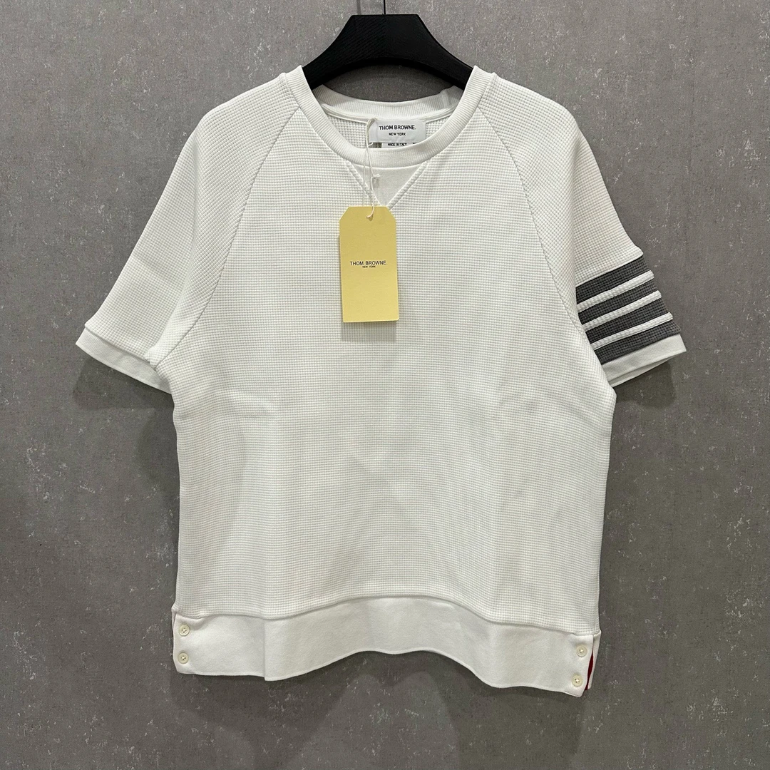 未使用 THOMBROWNE 华夫格四条杠短袖 4码 全新带吊 SL006248
