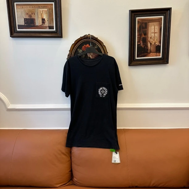 95新 Chrome Hearts/克罗心 M码-金刚款马蹄短袖t 【小鱼】#6329