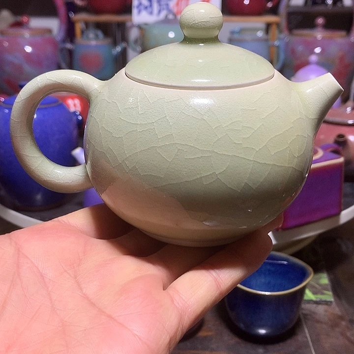 壶钧瓷玉石釉西施壶