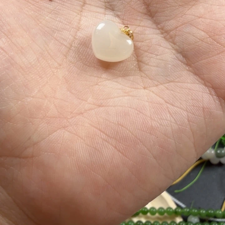 和田玉18K金镶嵌手链