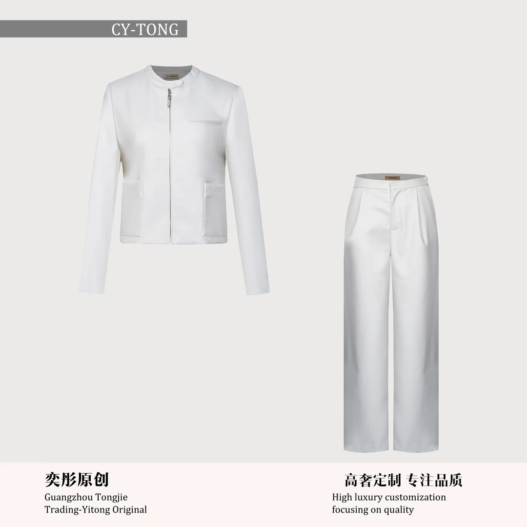 【彤姐原创】秋季休闲风时尚西装修身上衣外套+裤子套装W25D628气质