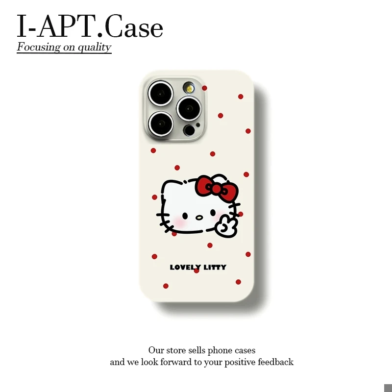 米黄红波点KT耶菲林软壳适用iPhone苹果16手机壳华为oppo小米vivo