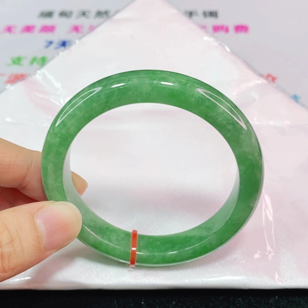 未镶嵌手镯翡翠55圈口正圈