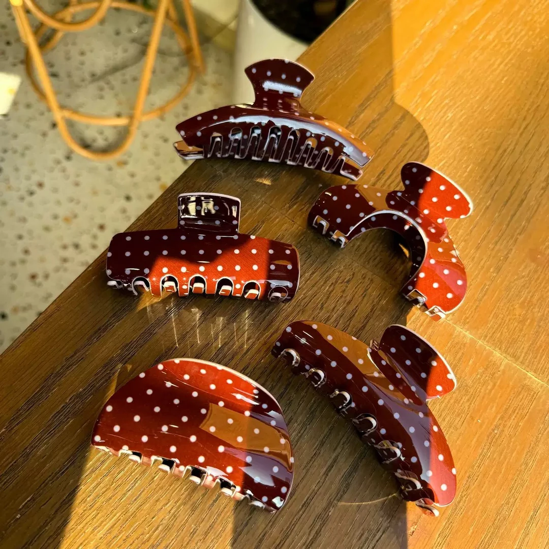 醋酸蓝波点点抓夹