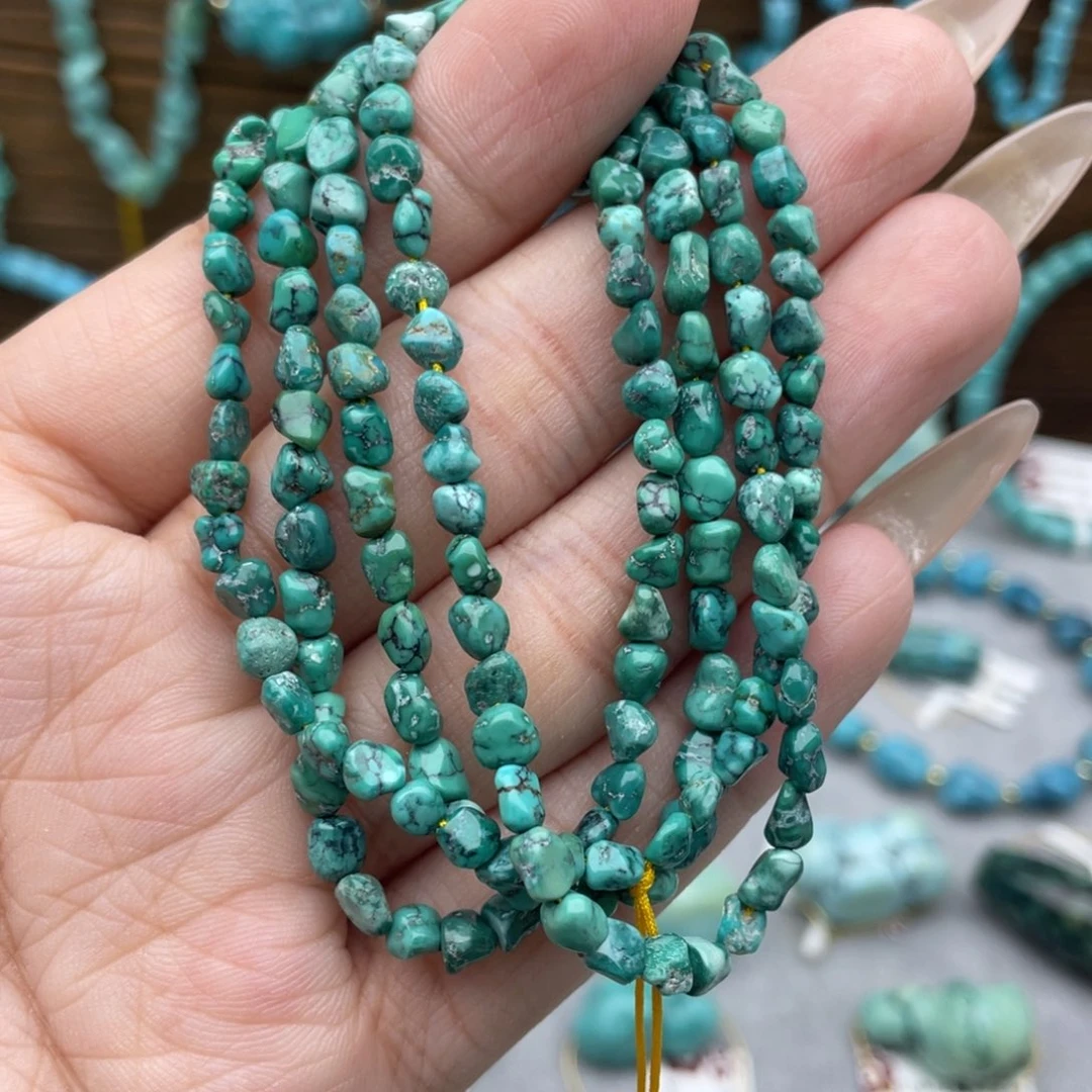 绿松石未镶嵌玉化随行多圈