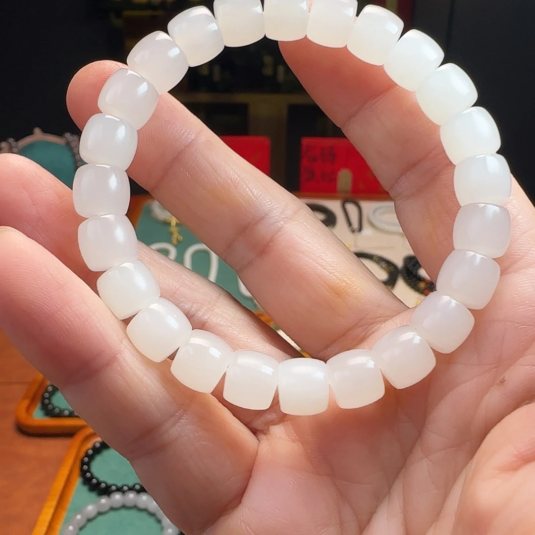 和田玉未镶嵌手链