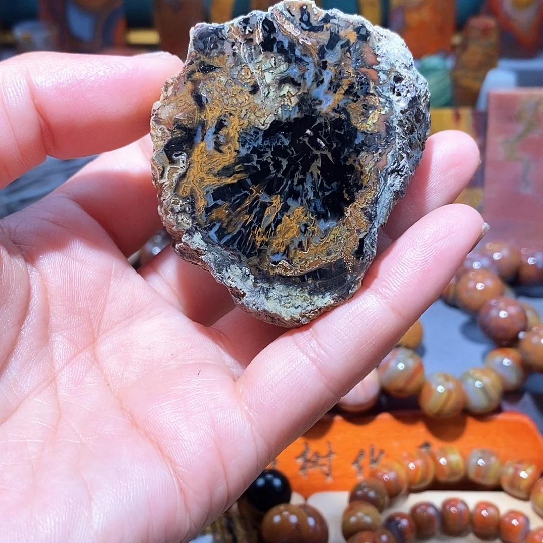 硅化玉天然北票硅化玉原石未镶嵌